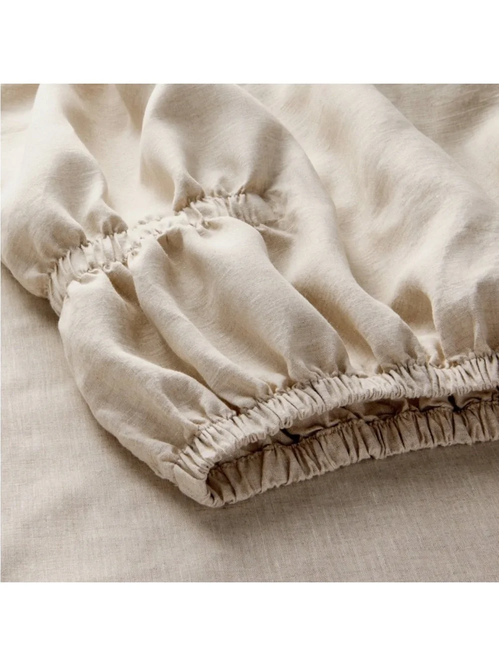 NWT California King 100% Linen Sheet Set Natural - Casaluna